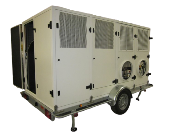 Reversible mobile air conditioning